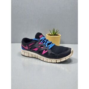 Nike‎ Free Run 2 Women's Multi-Color Running Shoes Black Size 10
